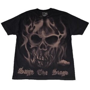 Cactus Jack x WWE T Shirt XL Sage The Stage‎ Wrestlemania 41 Las Vegas NEW *flaw